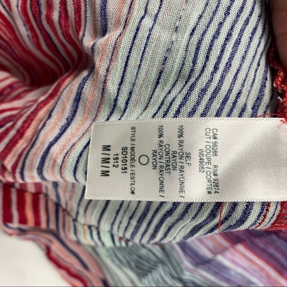 Splendid Woven Sunstone striped multicolor shift dress M - Picture 8 of 10